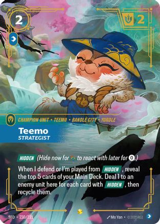 Teemo - Strategist (Overnumbered) (230/221) - Spiritforged Foil