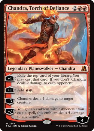 Chandra, Torch of Defiance (FRA-244) [Reality Fracture] Foil