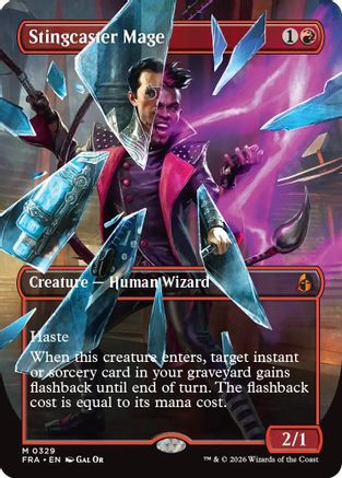 Stingcaster Mage (Borderless) (FRA-329) [Reality Fracture]