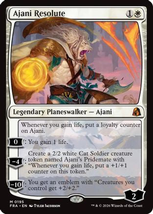 Ajani Resolute (FRA-195) [Reality Fracture] Foil
