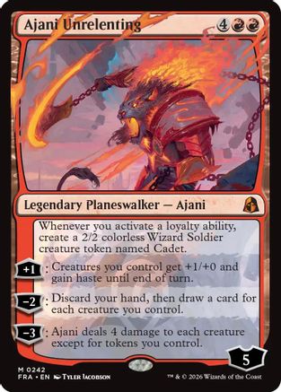 Ajani Unrelenting (FRA-242) [Reality Fracture] Foil