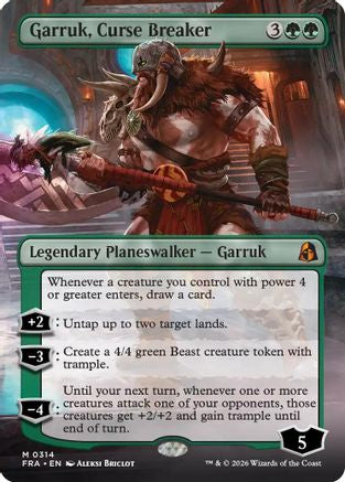 Garruk, Curse Breaker (Borderless) (FRA-314) [Reality Fracture] Foil