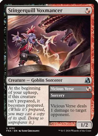 Stingerquill Voxmancer (FRA-151) [Reality Fracture] Foil