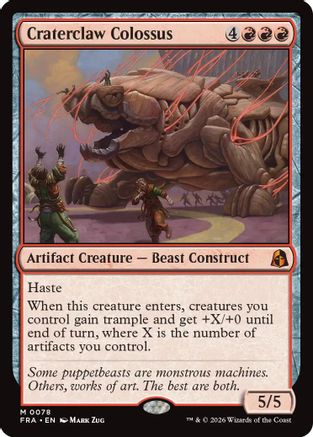Craterclaw Colossus (FRA-078) [Reality Fracture] Foil