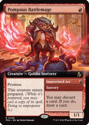 Pompous Battlemage (Extended Art) (FRA-428) [Reality Fracture] Foil