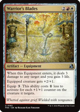 Warrior's Blades (FRA-163) [Reality Fracture] Foil