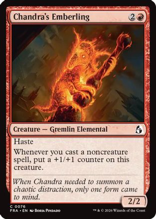 Chandra's Emberling (FRA-076) [Reality Fracture] Foil
