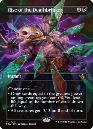 Rise of the Deathbringer (Borderless) (FRA-326) [Reality Fracture]