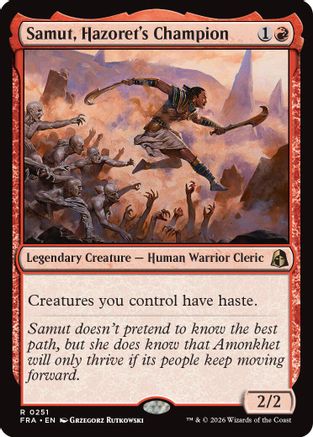 Samut, Hazoret's Champion (FRA-251) [Reality Fracture] Foil