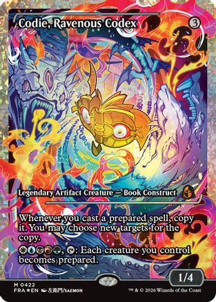 Codie, Ravenous Codex (Showcase) (Fracture Foil) (FRA-422) [Reality Fracture] Foil