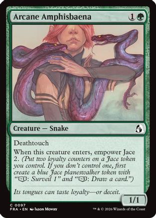 Arcane Amphisbaena (FRA-097) [Reality Fracture] Foil