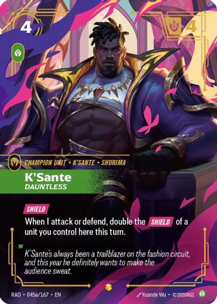 K'Sante, Dauntless (Alternate Art) (045a/167) - Radiance Foil