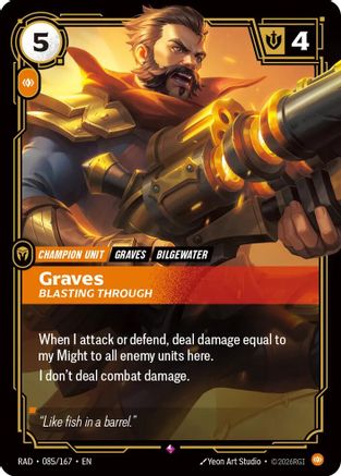 Graves, Blasting Through (085/167) - Radiance Foil