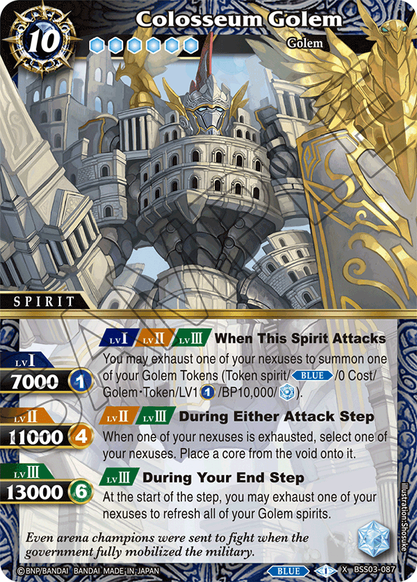 BSS03-087- Colosseum Golem