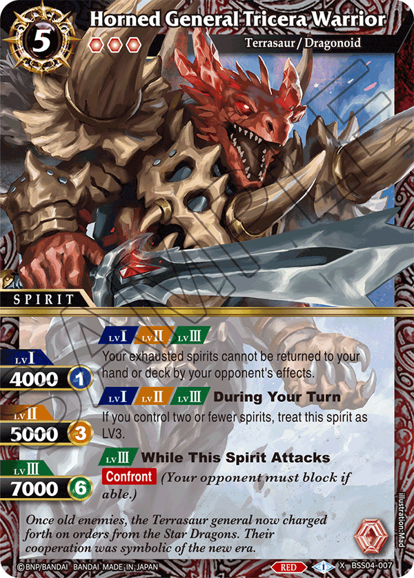 BSS04-007 - Horned General Tricera Warrior