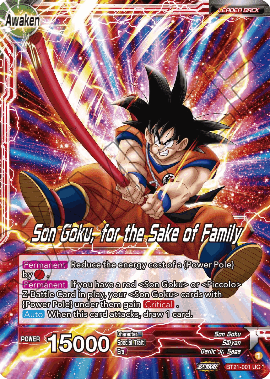 BT21-001 - Son Goku, for the Sake of Family