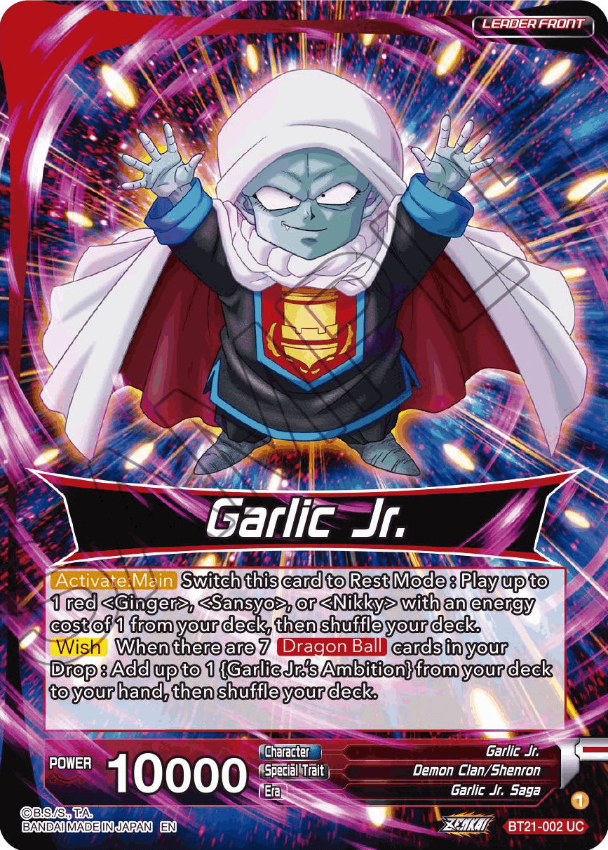 BT21-002 - Garlic Jr. Immortal Being