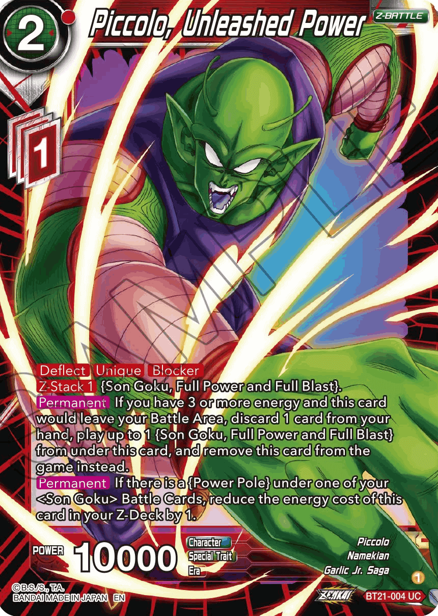 BT21-004 - Piccolo, Unleashed Power