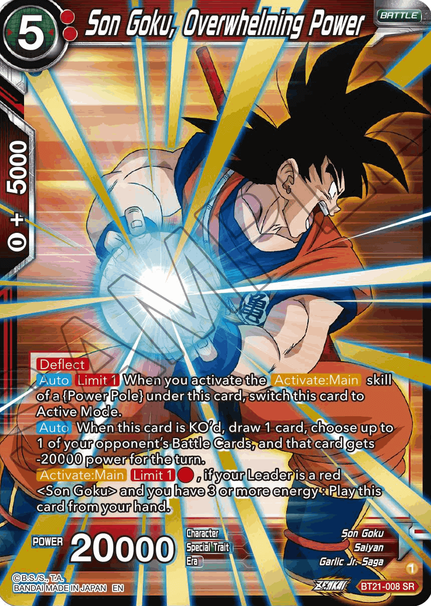 BT21-008 - Son Goku, Overwhelming Power SR