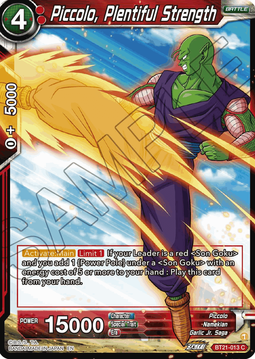 BT21-013 - Piccolo, Plentiful Strength