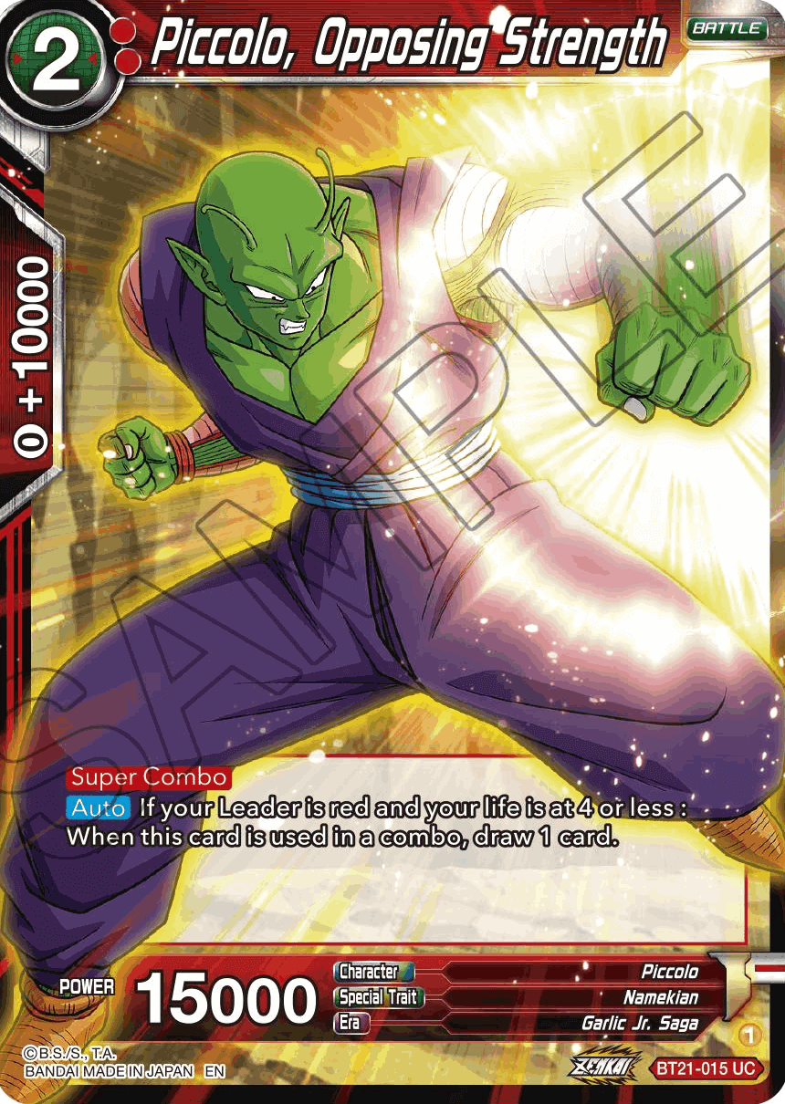 BT21-015 - Piccolo, Opposing Strength