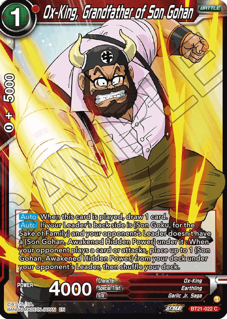 BT21-022 - Ox-King, Grandfather of Son Gohan