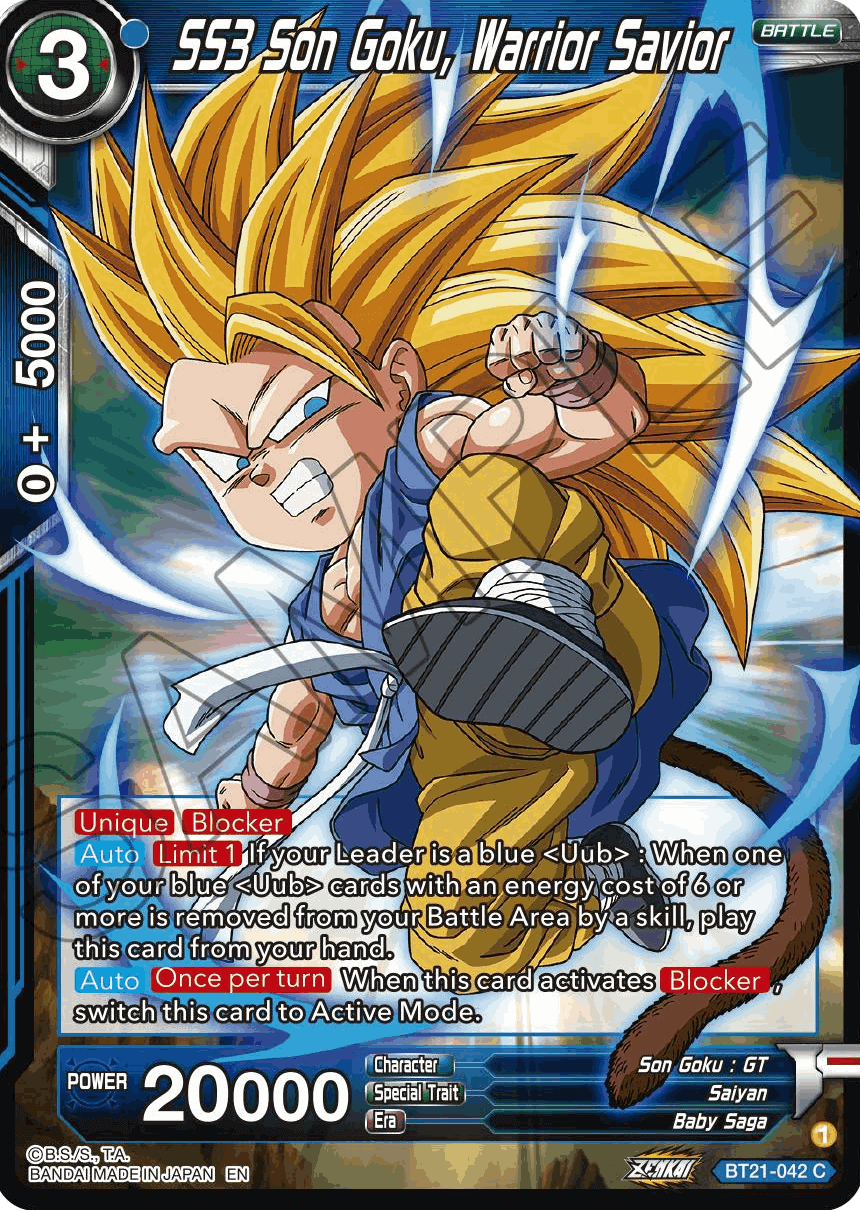 BT21-042 - SS3 Son Goku, Warrior Savior