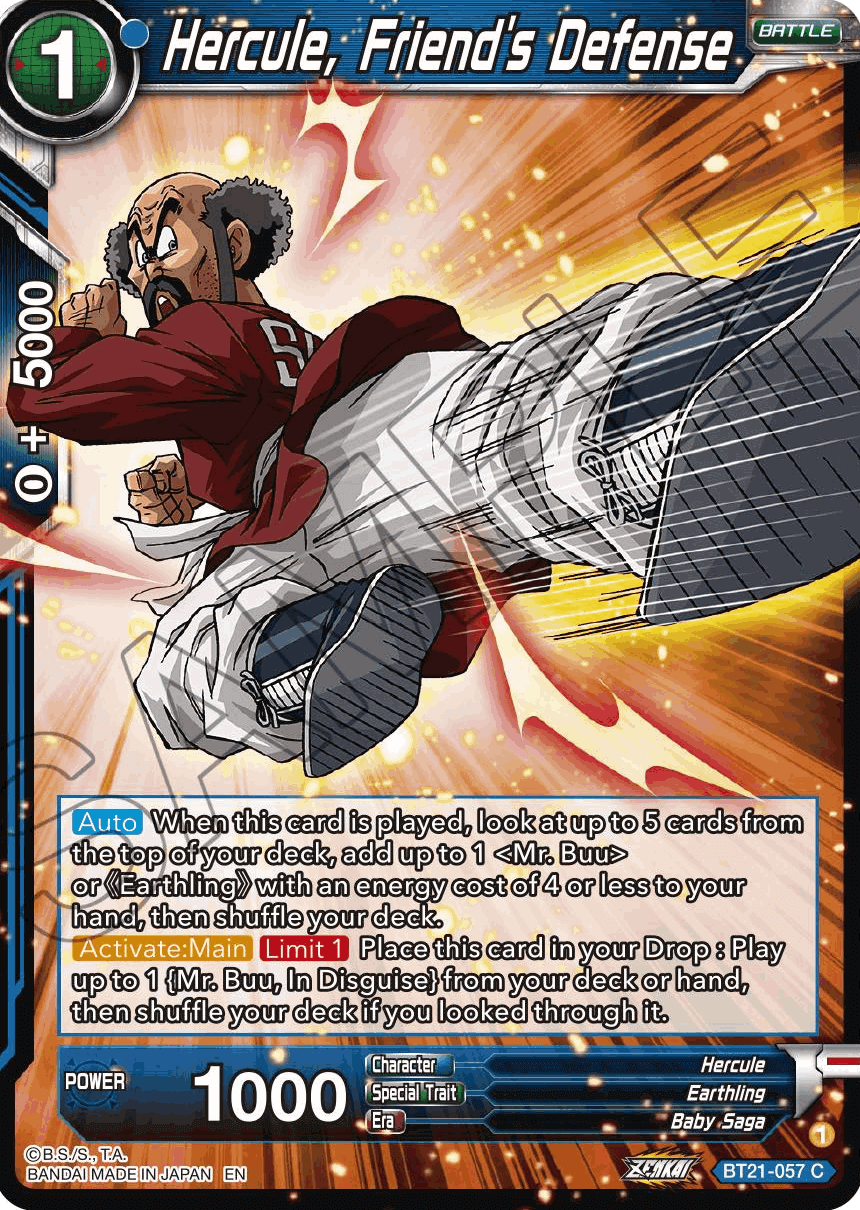 BT21-057 - Hercule, Friend's Defense