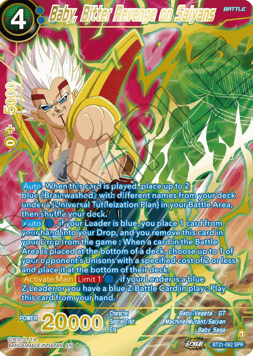 Dragon Ball Super BT21 - Wild Resurgence Blacklist Cards and Collectables Dragon Ball Super BT21 - Wild Resurgence Blacklist Cards and Collectables