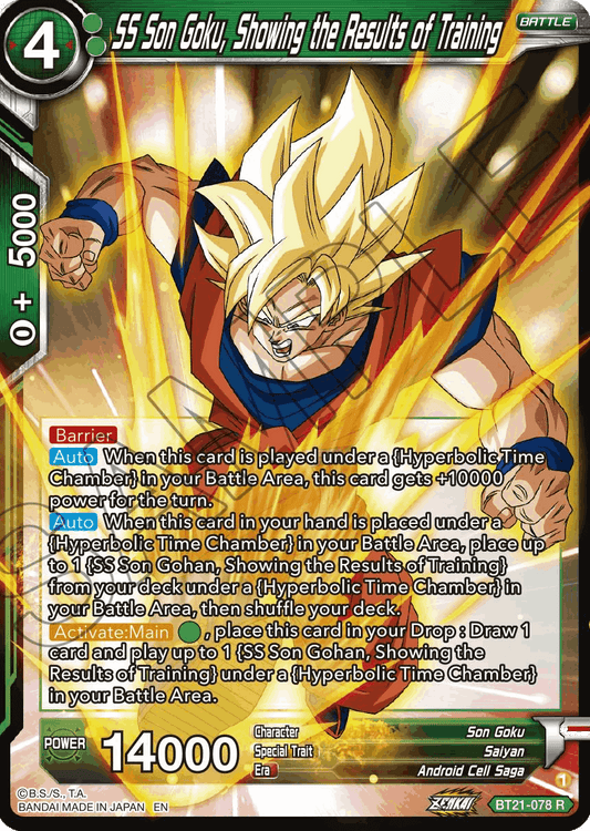 BT21-078 - SS Son Goku, Showing the Results of Training