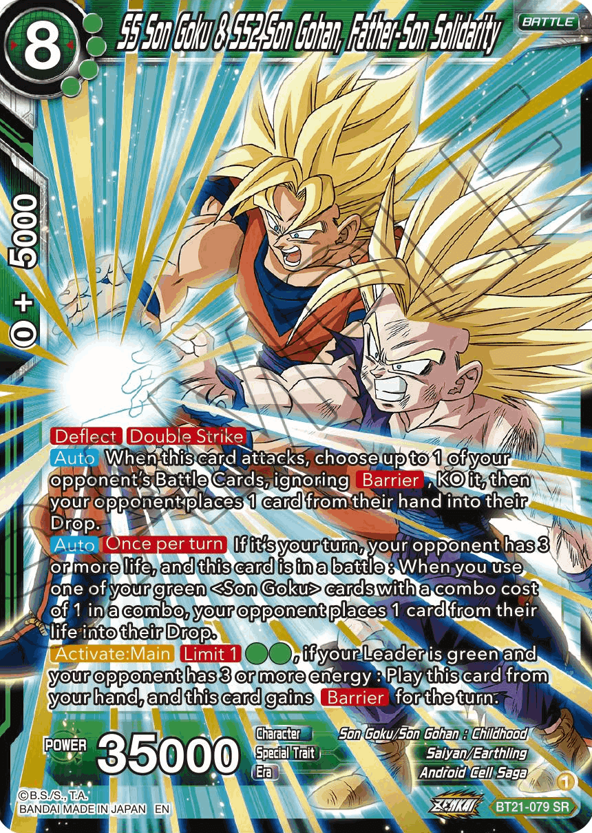 BT21-079 - SS Son Goku & SS2 Son Gohan, Father-Son Solidarity SR