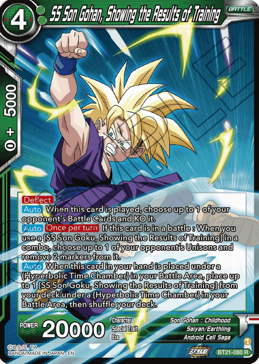 BT21-080 - SS Son Gohan, Showing the Results of Training