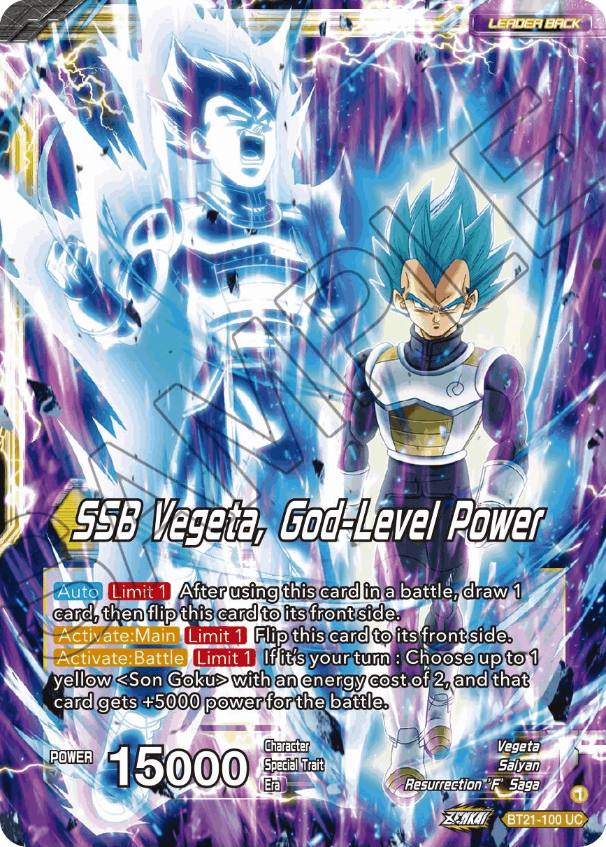 BT21-100 - SSB Son Goku // SSB Vegeta, God-Level Power