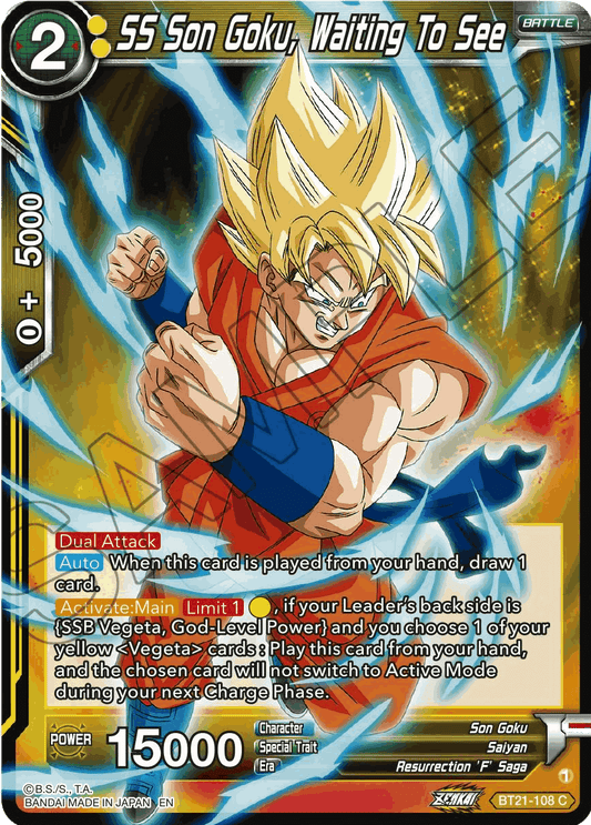 BT21-108 - SS Son Goku, Waiting to See