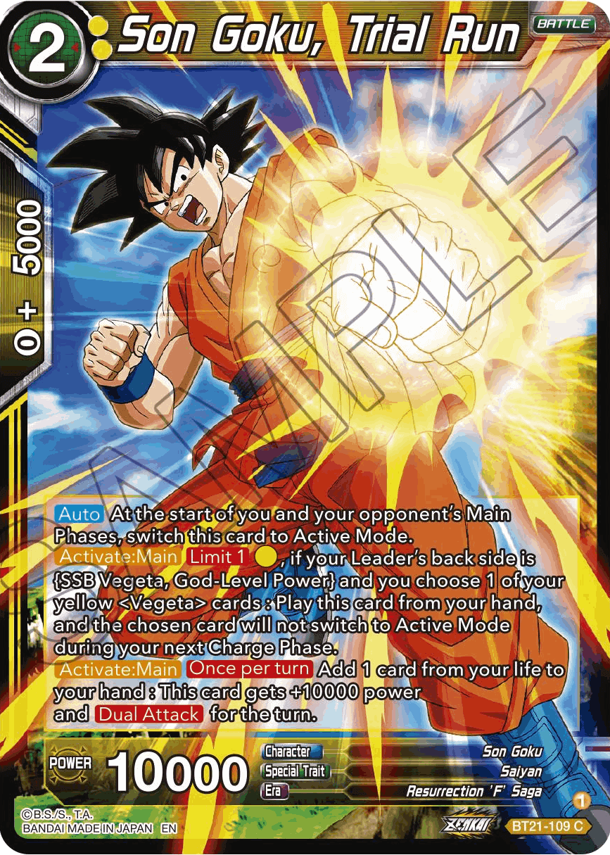 BT21-109 - Son Goku, Trial Run