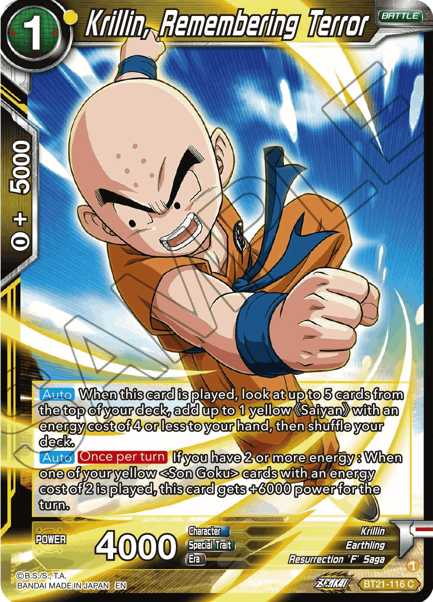 BT21-116 - Krillin, Remembering Terror