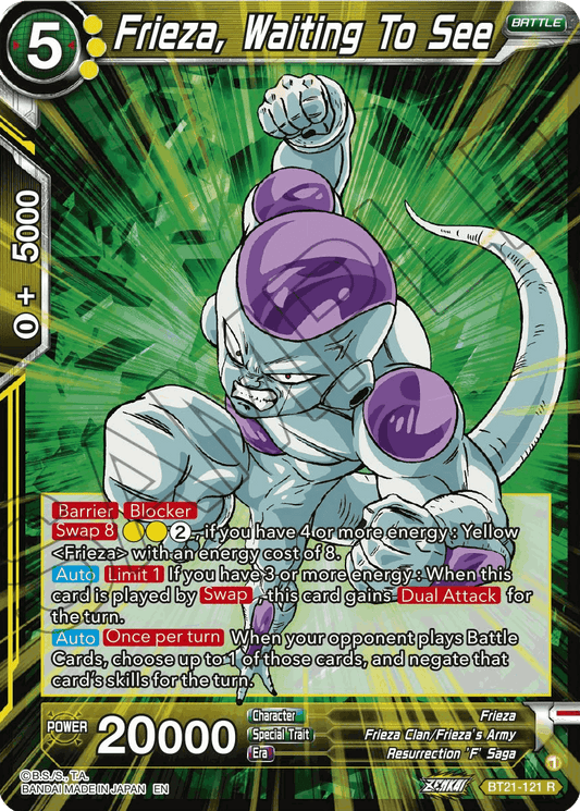 BT21-121 - Frieza, Waiting To See