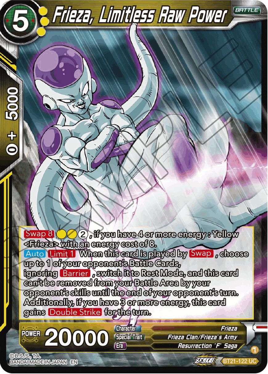 BT21-122 - Frieza, Limitless Raw Power