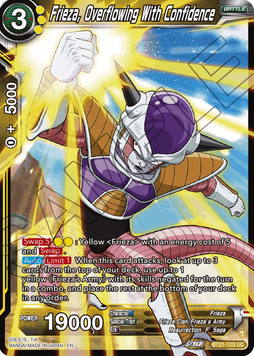 BT21-123 - Frieza, Overflowing With Confidence