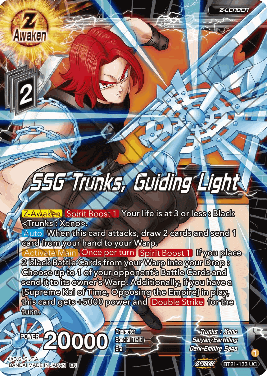 BT21-133 - SSG Trunks, Guiding Light