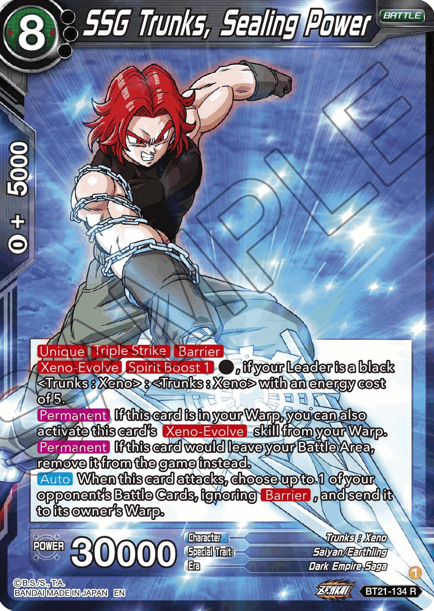 BT21-134 - SSG Trunks, Sealing Power