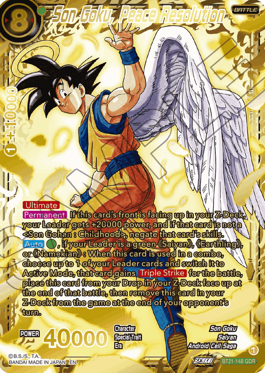 BT21-148 - Son Goku, Peace Resolution - GDR