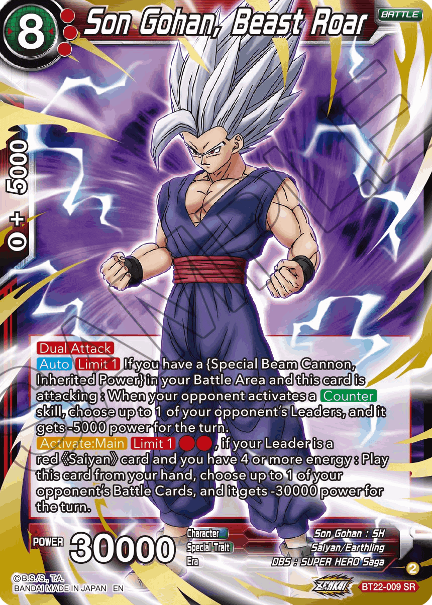 dragon ball super card game bt22 BT22-066 SPR SS Son Gohan & SS Son Goten, Emotions Delivered (2023) Cards themed around ultimate techniques seen through the ages are here 2025 Dragon Ball Super Card