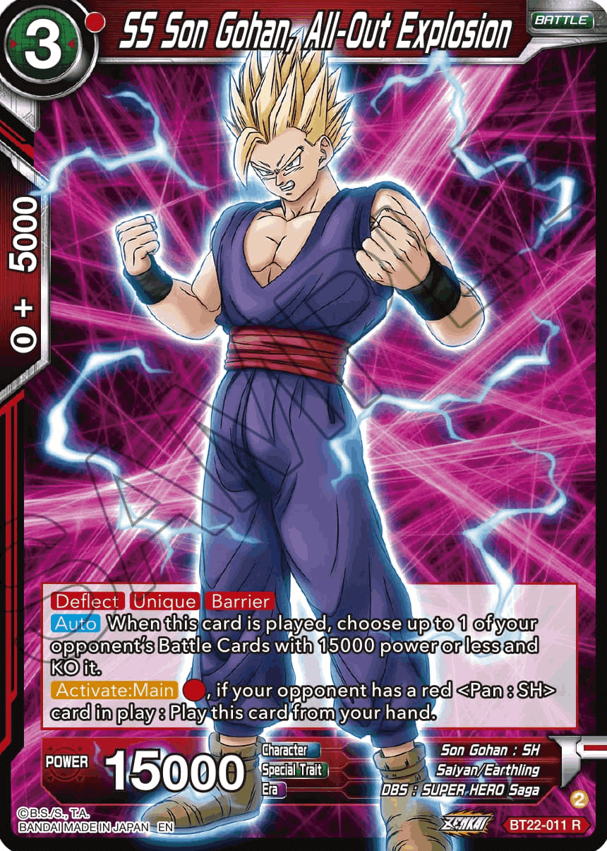 BT22-011 - SS Son Gohan, All-Out Explosion