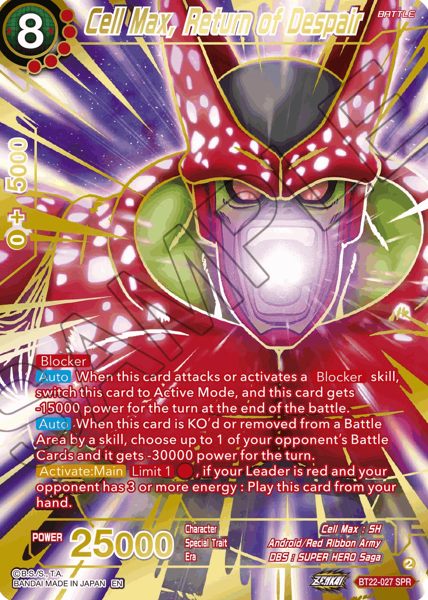 BT22-027 - Cell Max, Return of Despair SPR
