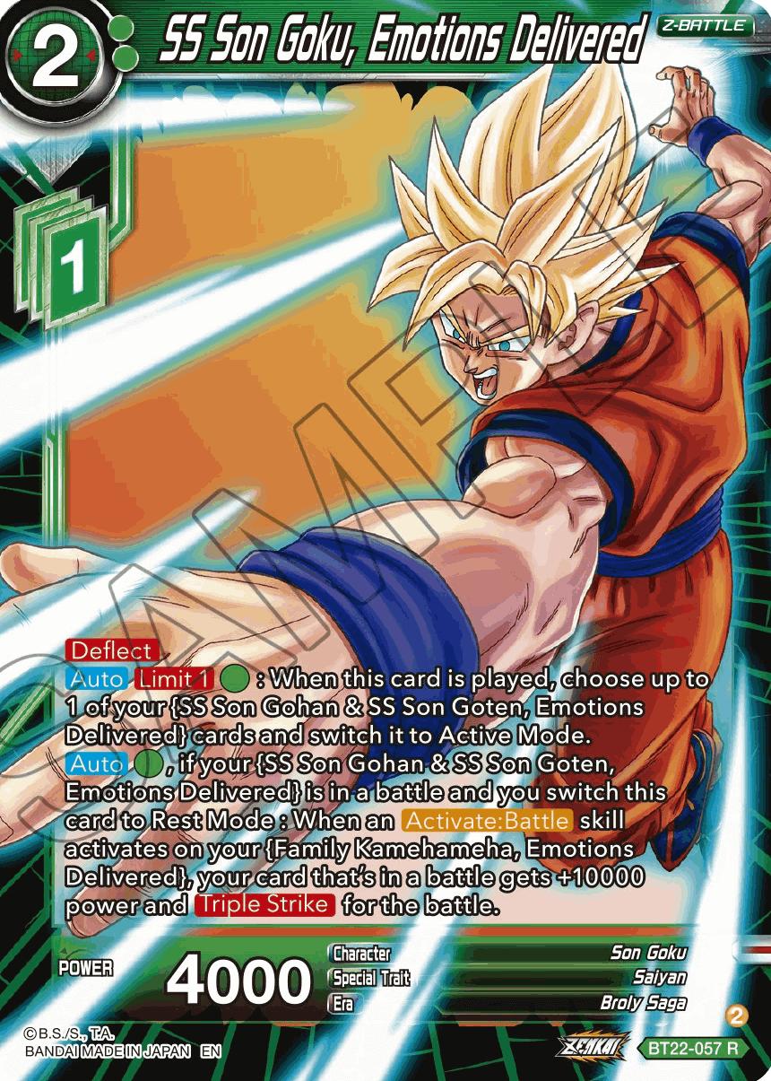 BT22-057 - SS Son Goku, Emotions Delivered