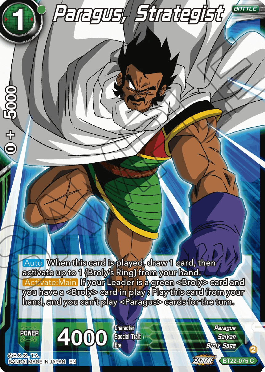 BT22-075 - Paragus, Strategist