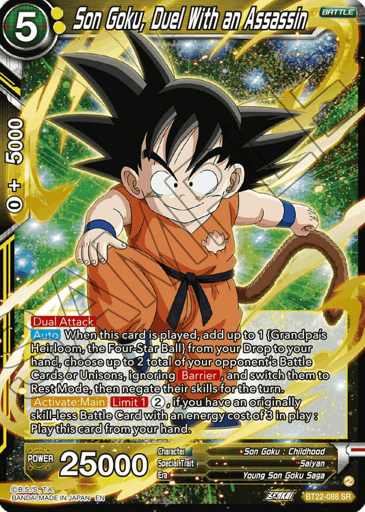 BT22-088 - Son Goku, Duel With an Assassin SR