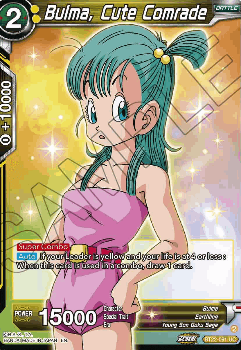 BT22-091 - Bulma, Cute Comrade