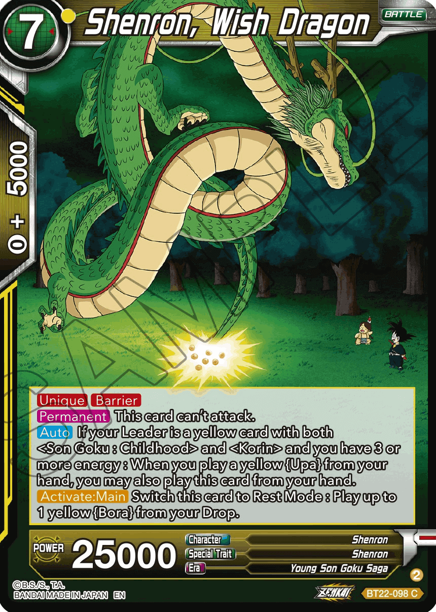 BT22-098 - Shenron, Wish Dragon